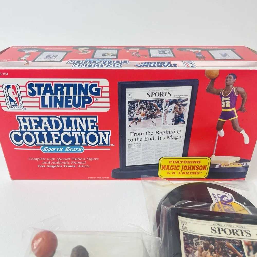 Starting Lineup Magic Johnson Headline Collection Figure